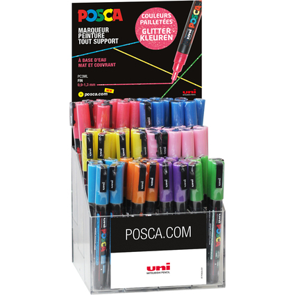 POSCA Marqueur  pigment PC-3ML paillet, prsentoir