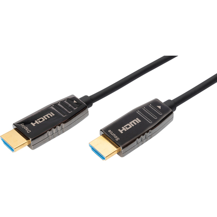 DIGITUS Cble de fibre optique hybride HDMI AOC, UHD8K, 15 m