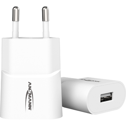 ANSMANN Chargeur USB Home Charger HC105, femelle USB, blanc