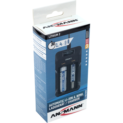 ANSMANN Chargeur "Lithium 2", pour batteries NiMH & Li-Ion