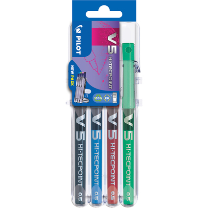 PILOT Stylo roller Hi-Tecpoint V5 Set2Go, tui de 4