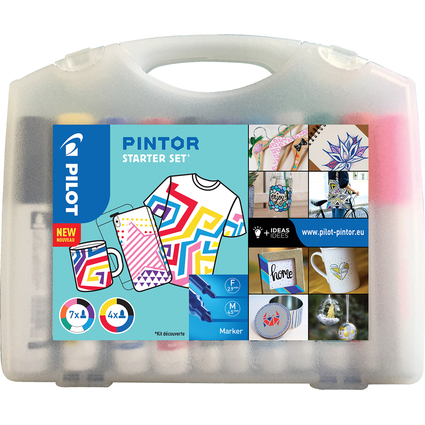 PILOT Marqueur  pigment PINTOR, Starter Set de 11