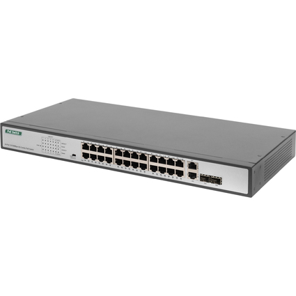 DIGITUS Commutateur 19" Fast Ethernet PoE, 24 ports