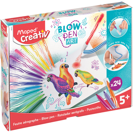 Maped Creativ Kit feutre arographe BLOW PEN Art, 32 pices