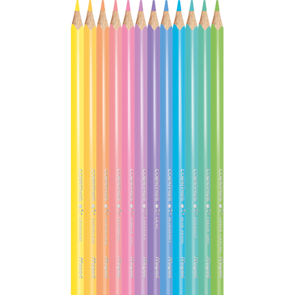 MAPED Crayon de couleur COLOR'PEPS Pastel, tui carton de 12