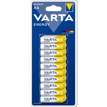 VARTA Pile alcaline "ENERGY", Mignon (AA/LR6), par 30