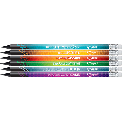 Maped Crayon graphite BLACK'PEPS ENERGY, duret: HB, pot 72