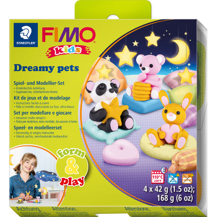 FIMO kids Kit de modelage Form & Play "Dreamy pets"