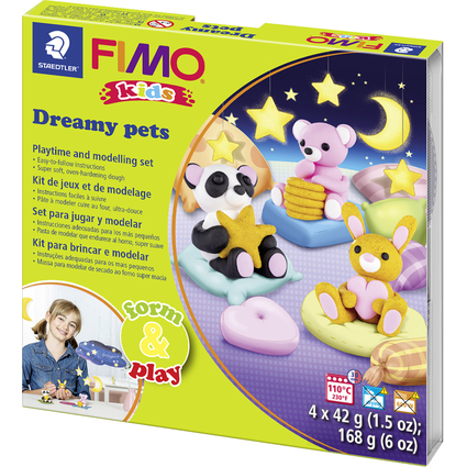 FIMO kids Kit de modelage Form & Play "Dreamy pets"