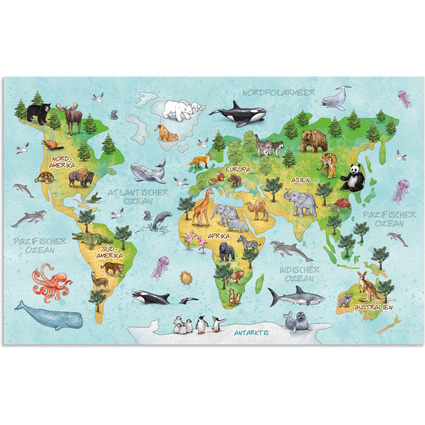 HERMA Sous-main "Carte du monde", (L)550 x (H)350 mm