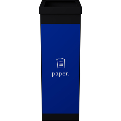 PAPERFLOW Collecteur pour tri slectif, papier, noir