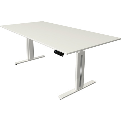 kerkmann Table de bureau assis-debout Move 3 fresh, blanc