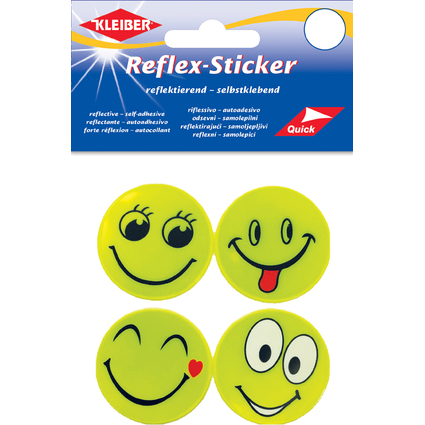 KLEIBER Sticker rflchissant "Happy Face", jaune