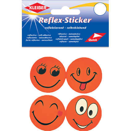 KLEIBER Sticker rflchissant "Happy Face", orange