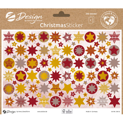 AVERY Zweckform ZDesign Sticker tendance NOEL