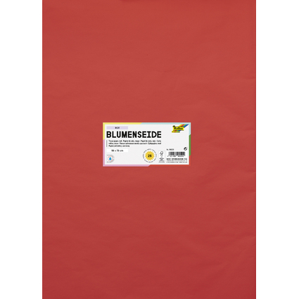 folia Papier de soie, (L)500 x (H)700 mm, rouge