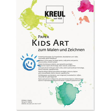 KREUL Papier d'artiste pour enfants "Paper Kids Art", A4