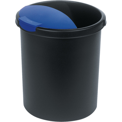 HAN Insert  dchets MOON, PP, 6 litres, avec couvercle bleu