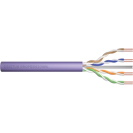 DIGITUS Cble d'installation, Cat.6, U/UTP, 305 m, simplex