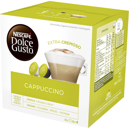 NESCAFE Capsules de caf Dolce Gusto CAPPUCCINO "EXTRA