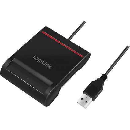 LogiLink Lecteur de cartes Smart ID USB 2.0, noir