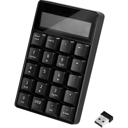 LogiLink Pav numrique avec calculatrice, sans fil, noir