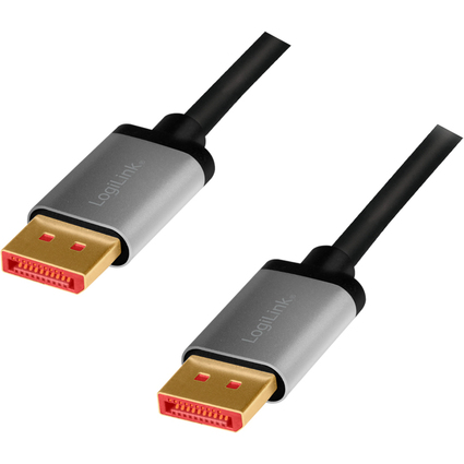 LogiLink Cble DisplayPort 1.4, fiche mle - mle, 2,0 m