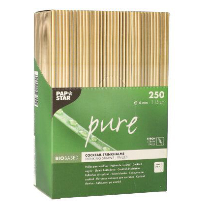 PAPSTAR Paille en paille "pure", 150 mm, naturel