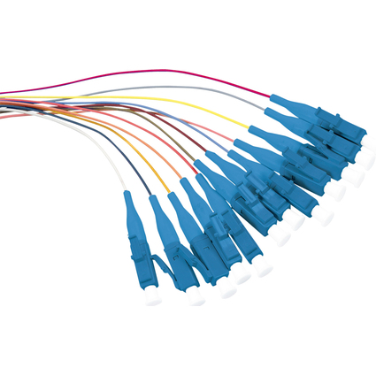 LogiLink Jeu de pigtails fibre optique, LC-Simplex, OS2, 2 m