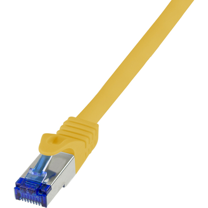 LogiLink Cble patch Ultraflex, Cat.6A, S/FTP, 0,25 m, jaune