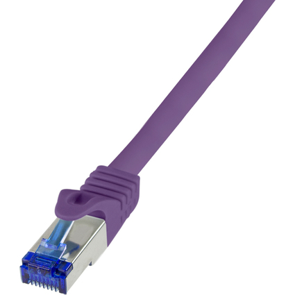 LogiLink Cble patch Ultraflex, Cat.6A, S/FTP, 0,25 m,violet