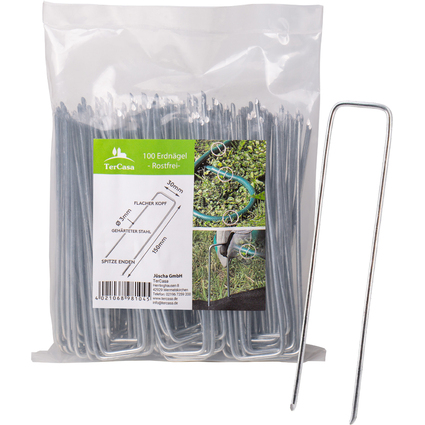 TerCasa Piquet de fixation pour toile anti mauvaises herbes