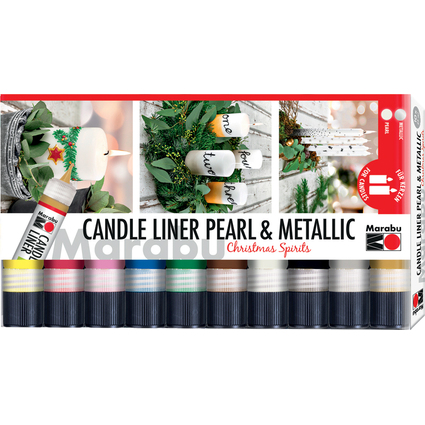 Marabu Marqueur pour bougie Candle Liner "Christmas Spirits