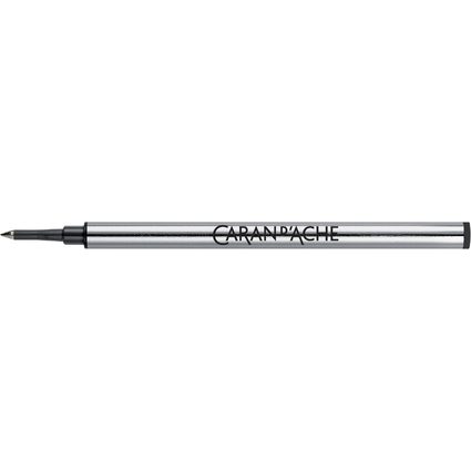 CARAN D'ACHE Recharge pour stylo roller, pointe acier, noir