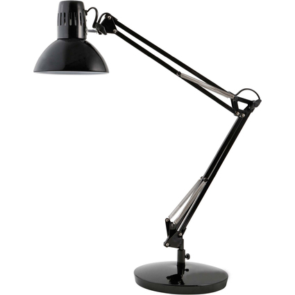 ALBA Lampe de bureau "ARCHI", pince/socle, noir