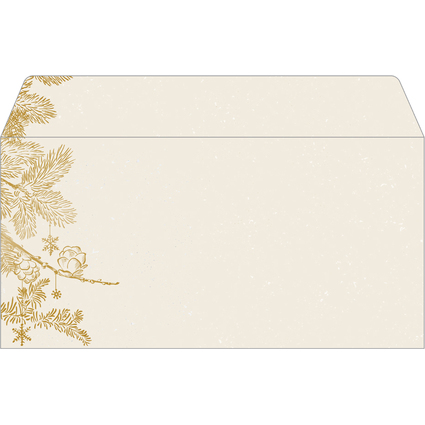sigel Enveloppe  motif de Nol "Golden Christmas"