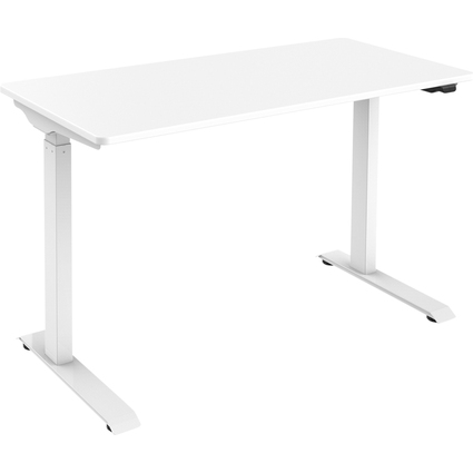 DIGITUS Bureau assis-debout, (L)1.200 mm, blanc