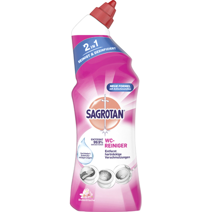 SAGROTAN Nettoyant pour toilettes 2en1 Bouquet de Fracheur