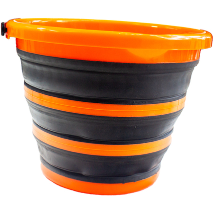 Garten PRIMUS Seau pliable, noir/orange