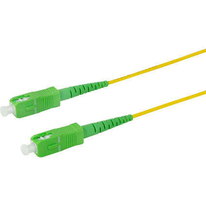 LogiLink Cble patch  fibre optique, 2x SC-Simplex, jaune