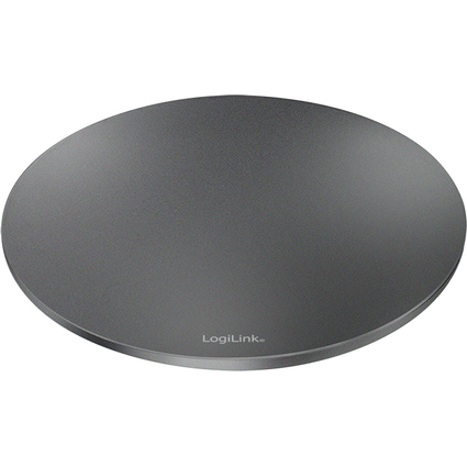 LogiLink Plateau tournant pour moniteur, aluminium, argent
