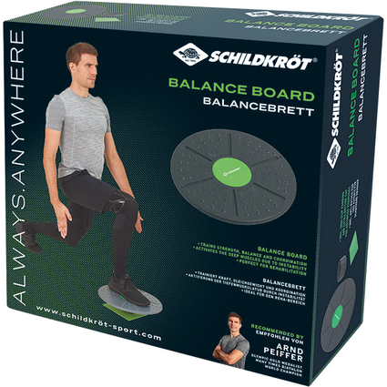 SCHILDKRT Plateau d'quilibre/Balance board,vert/anthracite