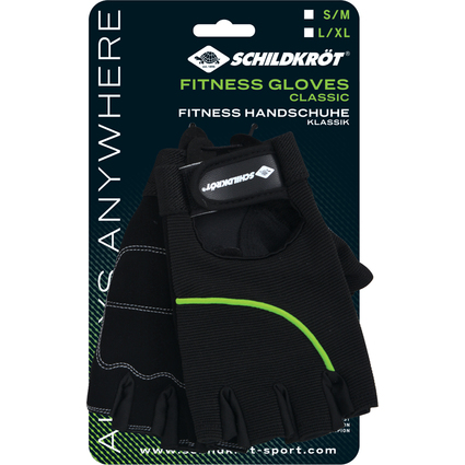 SCHILDKRT Gants de fitness "Classic", taille S-M