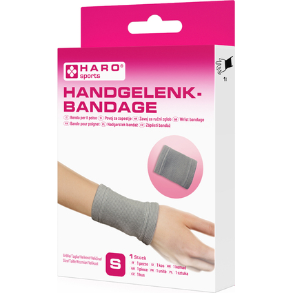 HARO Bandage sportif "Poignet", taille: S, gris