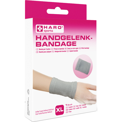 HARO Bandage sportif "Poignet", taille: XL, gris