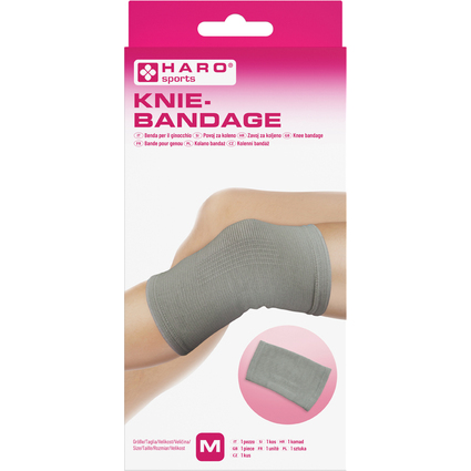 HARO Bandage sportif "Genou", taille: M, gris