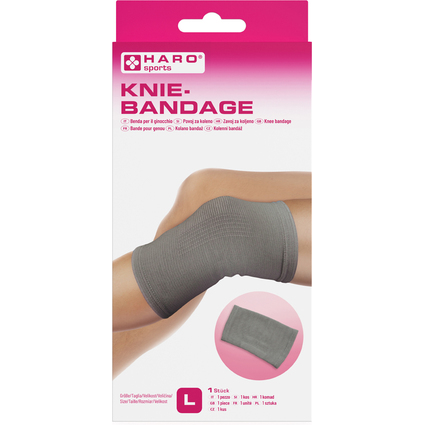 HARO Bandage sportif "Genou", taille: L, gris