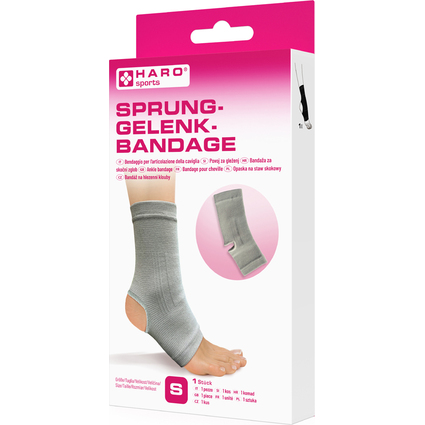 HARO Bandage sportif "Cheville", taille: S, gris