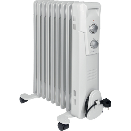 CLATRONIC Radiateur bain d'huile RA 3736, 9 lments, blanc