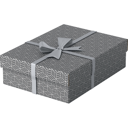 Esselte Bote de rangement & cadeau Home M, set de 3, gris